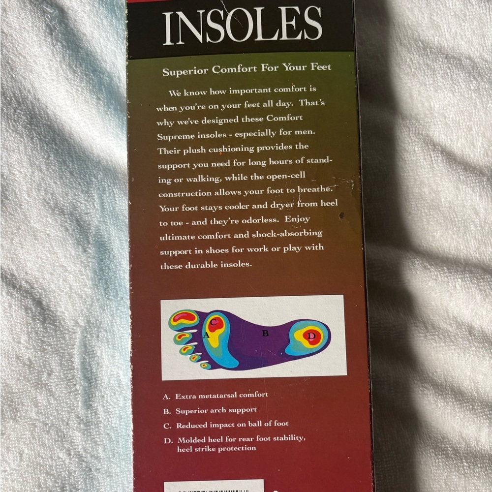 NEW -Red Wing Shoes- INSOLES men size 12 made USA - Picture 3 of 9